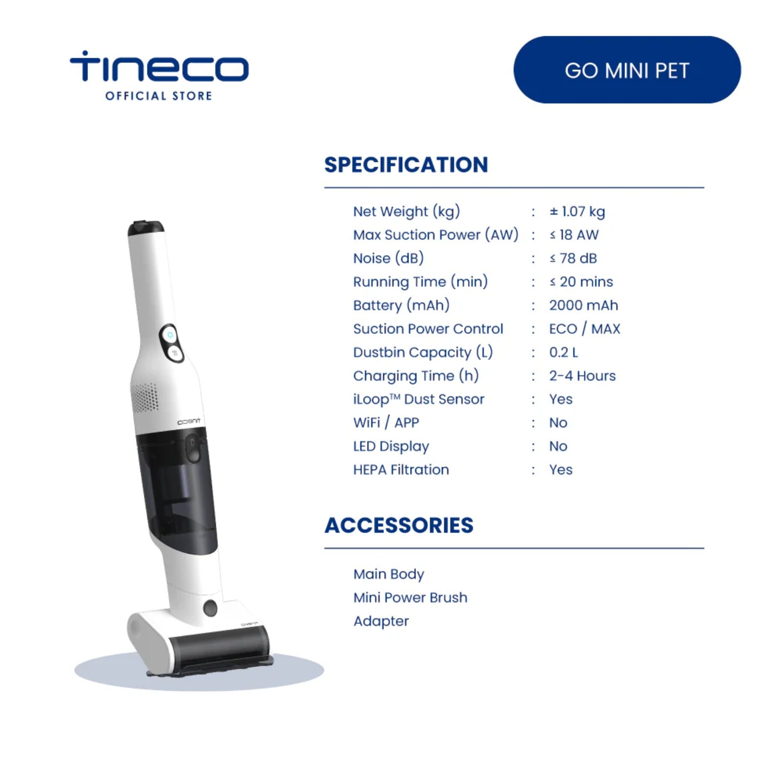 Tineco GO MINI Pet