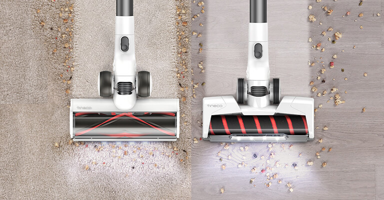 TWO Power Brushes for Multi Floor Cleaning